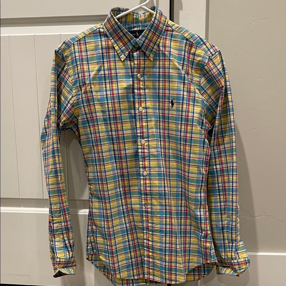 Polo Ralph Lauren Slim Fit Vibrant Plaid Button Down Shirt
